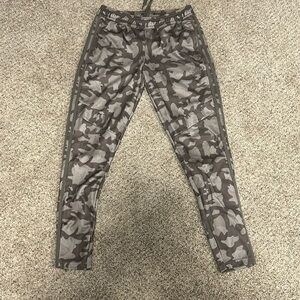 Green camo soccer sweatpants